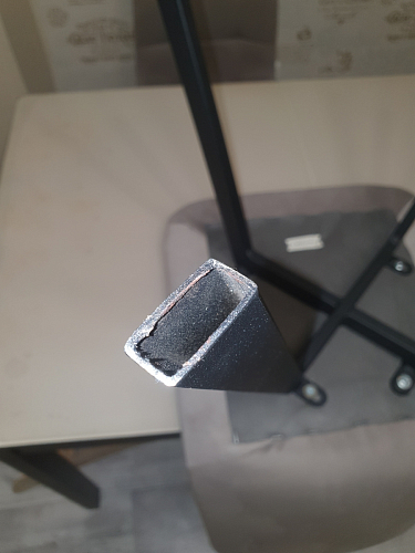 Стул на металлокаркасе Чилли синяя ткань / белый фото покупателя 1002