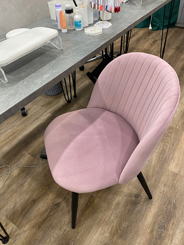 Стул на металлокаркасе Gabi gray / black фото покупателя 719