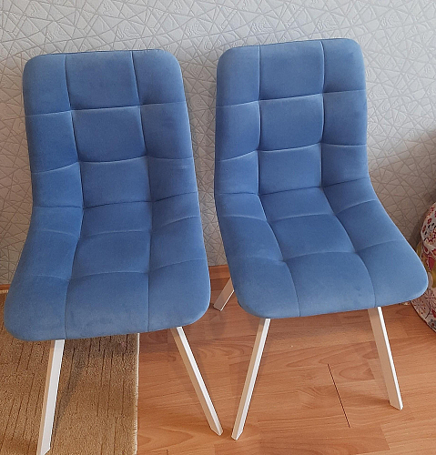 Стул на металлокаркасе Чилли светло-серый / белый каркас фото покупателя 682