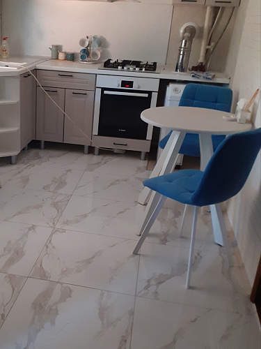 Стул на металлокаркасе Чилли К светло-серый велюр / черный каркас фото покупателя 242