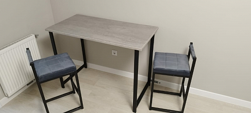 Барная стойка Дилан Лофт 120х60х90 бетон фото покупателя 123