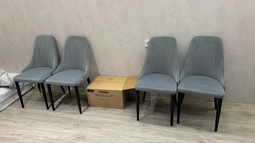 Стул на металлокаркасе Kora black / gray фото покупателя 379