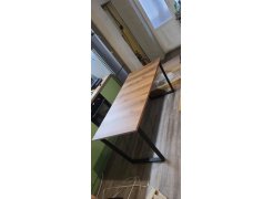 Деревянный стол Лота Лофт 120(160)х75 черный матовый / бетон светлый фото покупателя 349