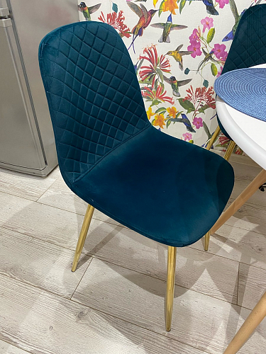 Стул на металлокаркасе Dabl 01 champagne / gold фото покупателя 111