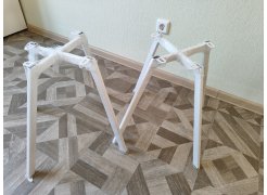 Стул на металлокаркасе Чилли синяя ткань / белый фото покупателя 441