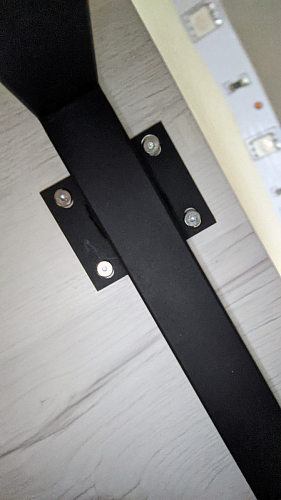 Стол Лота Лофт 140 25 мм черный матовый / бетон фото покупателя 210