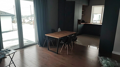 Стол Лота Лофт 140 25 мм черный матовый / бетон фото покупателя 498