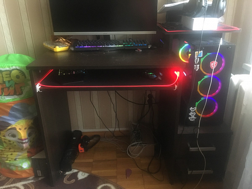 Компьютерный стол Джаз-24 левый венге фото покупателя 122