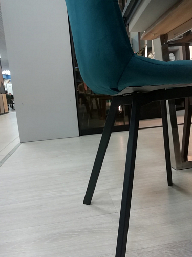 Стул на металлокаркасе Чилли синяя ткань / белый фото покупателя 1155