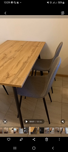 Стол Тринити Лофт 140 25 мм дуб делано темный / белый фото покупателя 188