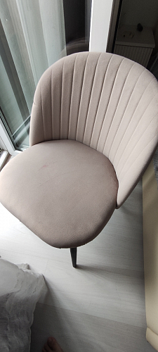 Стул на металлокаркасе Gabi latte / gold / black фото покупателя 225