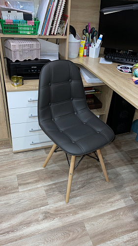 Деревянный стул Kvadro серый фото покупателя 7