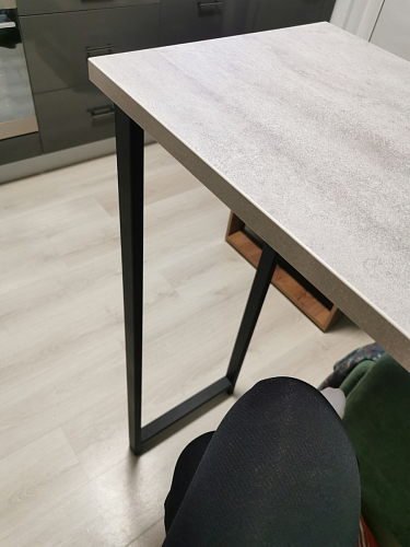 Барная стойка Дилан Лофт 120х40х90 бетон светлый фото покупателя 99