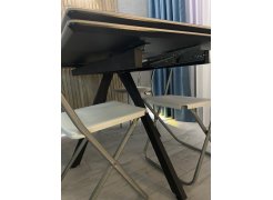 Керамический стол Вилли 140 (200) х 80 белый мрамор alpin white / snow white / белый фото покупателя 70