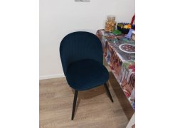 Стул на металлокаркасе Gabi blue / black фото покупателя 298