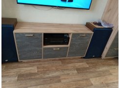 ТВ-тумба Эго Т-2 на подиуме дуб крафт золотой / белый глянец фото покупателя 2