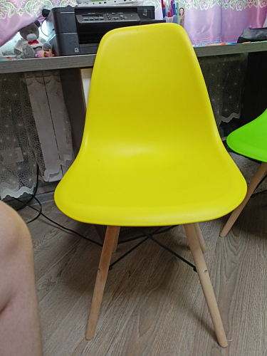 Пластиковый стул Eames PC-015 желтый фото покупателя 228