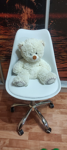 Компьютерное кресло Kolin с подушкой clear / white фото покупателя 199