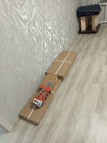 Модульная гостиная Алетра дуб крафт серый / глянец белый комплектация 3 фото покупателя 7