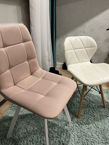 Стул на металлокаркасе Чилли К черный / зеленый фото покупателя 77