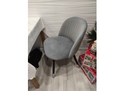 Стул на металлокаркасе Gabi 1 gray / black фото покупателя 155