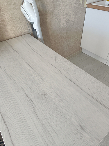 Стол Тринити Лофт 120 32 мм бетон / черный матовый фото покупателя 536