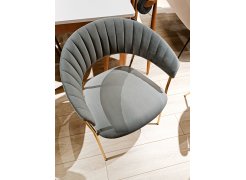 Кресло Turin велюр серый / черный из шоурума 6