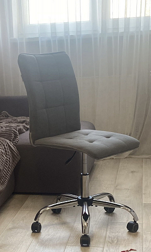 Компьютерное кресло One/Ван флок молочный 4 фото покупателя 103