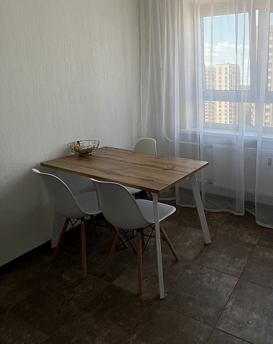 Стол Тринити Лофт 120 32 мм дуб галифакс табако / черный матовый фото покупателя 161