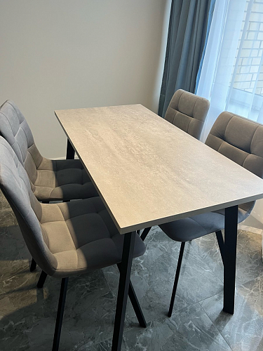 Стул на металлокаркасе Чилли бежевый / белый каркас фото покупателя 991