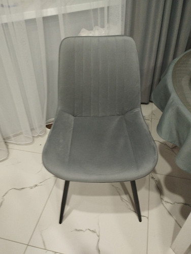 Комплект стульев Вейв 4 шт светло-серый / черный фото покупателя 340