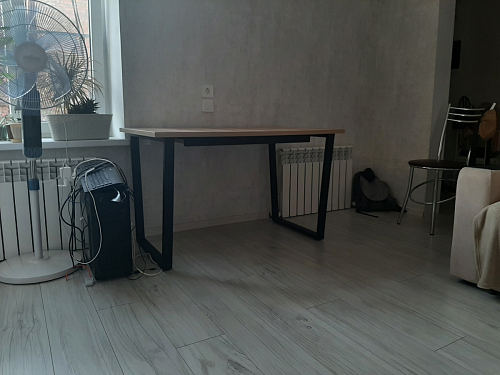 Стол раскладной Лота Лофт 120 25 мм юта / черный матовый фото покупателя 260