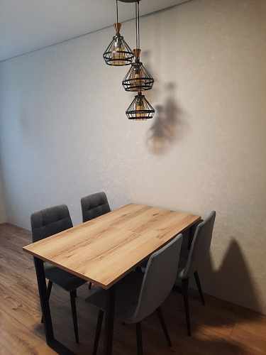 Деревянный стол Лота Лофт 140х80 дуб крафт табачный / черный матовый фото покупателя 501