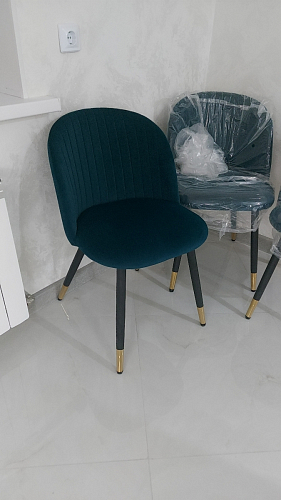 Стул на металлокаркасе Gabi latte / gold / black фото покупателя 405