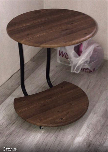 Журнальный столик Андромеда черный матовый / старое дерево фото покупателя 13