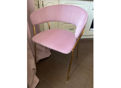 Стул на металлокаркасе Kamelia зеленый / золото фото покупателя 65