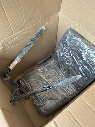 Стул на металлокаркасе Чилли К светло-серый велюр / черный каркас фото покупателя 409