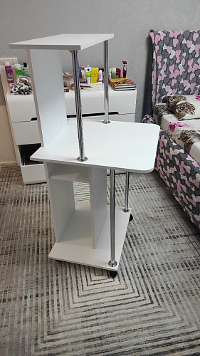 Компьютерный стол КСТ-12 белый  - Уцененный экземпляр фото покупателя 23