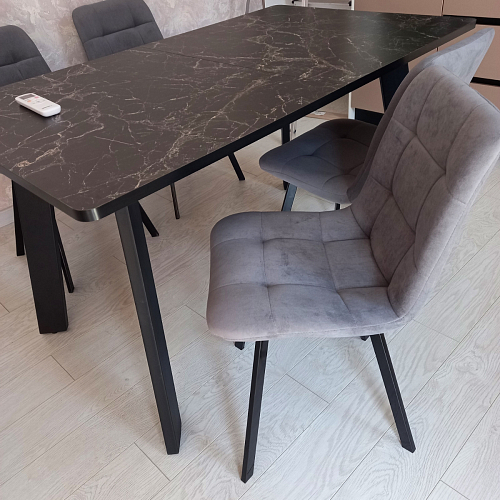 Стул на металлокаркасе Чилли К кирпичный / черный фото покупателя 325