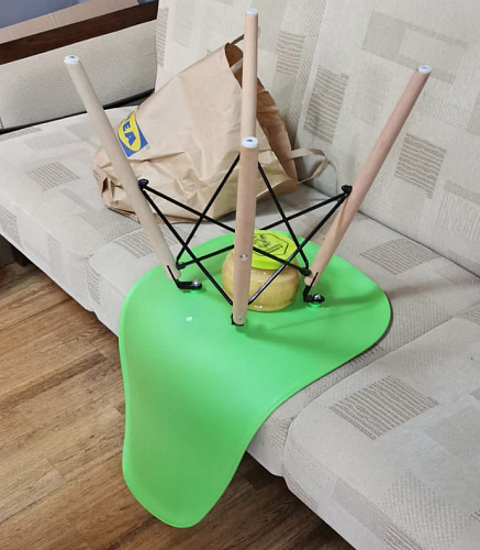 Пластиковый стул Eames PC-015 желтый фото покупателя 123