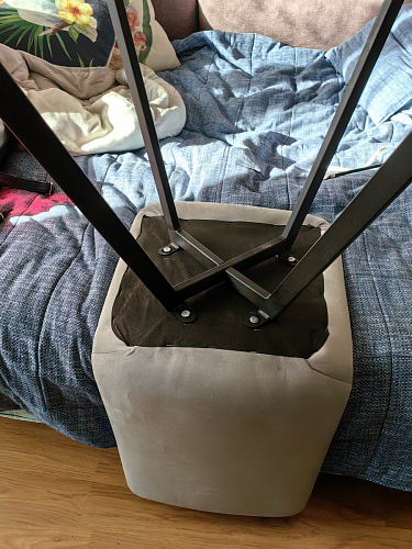 Стул на металлокаркасе Чилли бирюзовый / черный фото покупателя 691