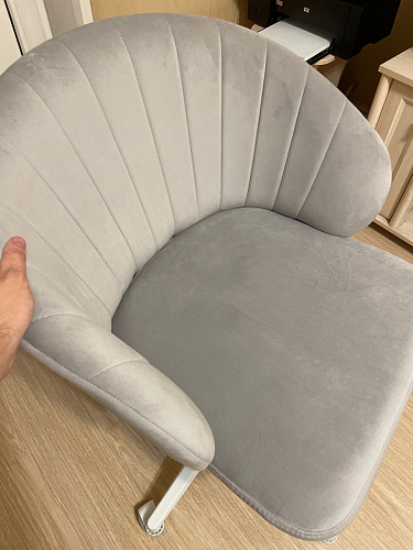 Компьютерное кресло Пард confetti silver серый / черный фото покупателя 197