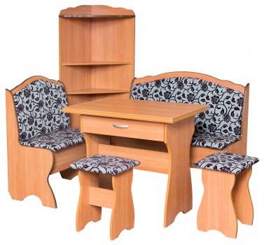 Кухонный уголок Елена-2 ольха / ткань