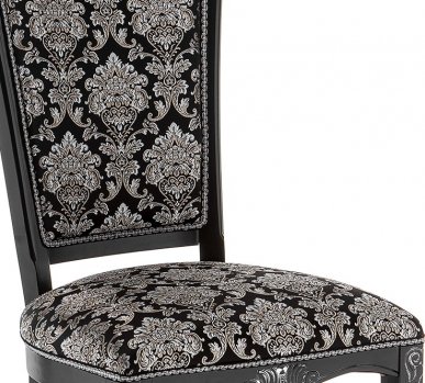 Стул Клето патина серебро / черный