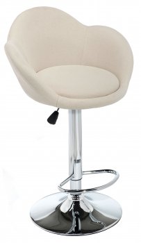 Барный стул Cotton beige fabric