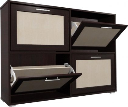 Обувница Мебелайн-18 венге / дуб молочный