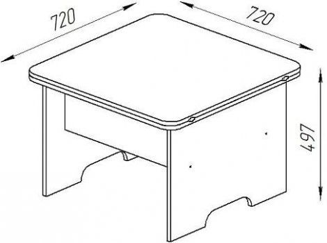 Стол-трансформер Престиж темный венге