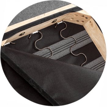 Стул Menson dark walnut / fabric cream