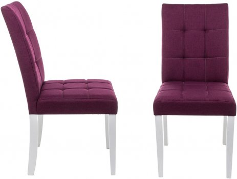 Стул Madina white / fabric purple