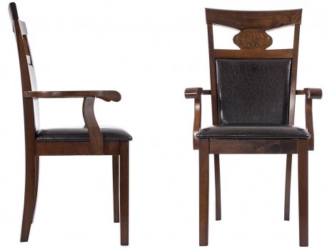 Кресло Luiza dirty oak / dark brown